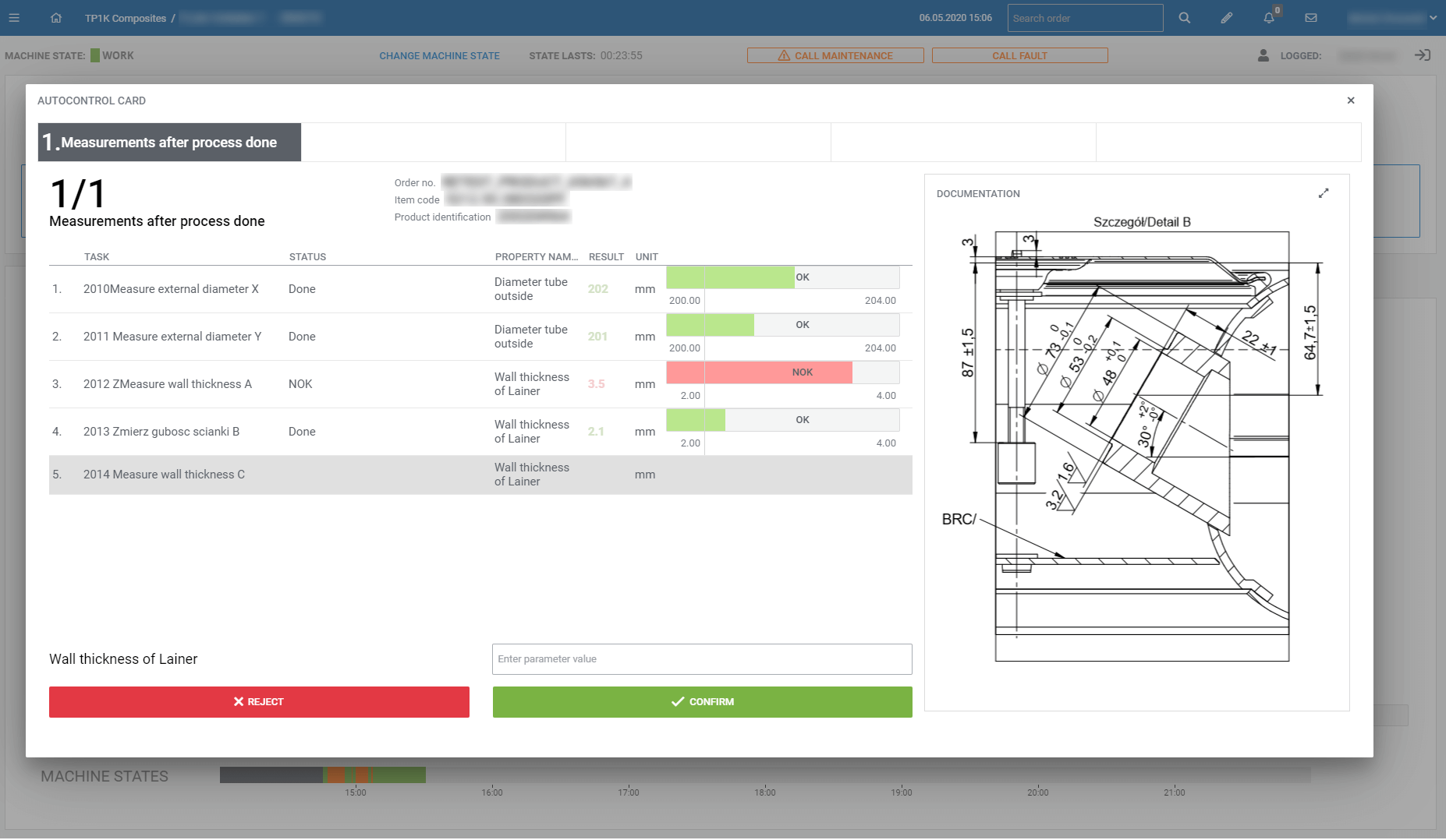 screenshot of ANT MES